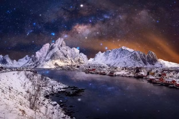 Vị trí của Bắc Cực: Ngôi sao phương Bắc tỏa sáng phía trên cách Bắc Cực 434 năm ánh sáng đã trở thành điểm đánh dấu định vị suốt nhiều thế kỷ.