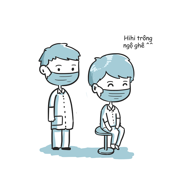 Khi được hỏi tại sao lại cắt tóc, các nữ y bác sĩ chỉ cười và nói: ''để phục vụ dịch bệnh''.