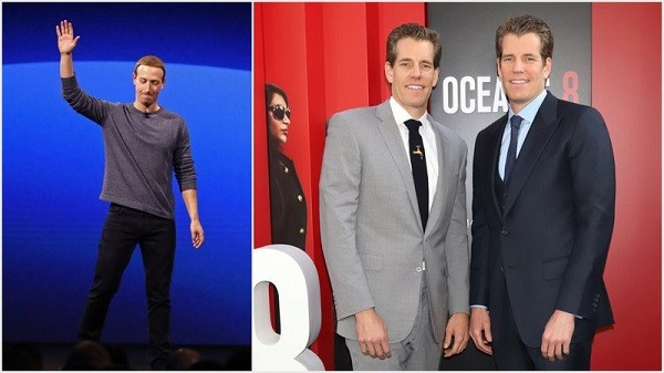 Tyler và Cameron Winklevoss học chung của Mark Zuckerberg tại Đại học Harvard. Họ từng kiện Facebook CEO vào năm 2004 với cáo buộc cho rằng Mark đã ăn cắp ý tưởng của họ khi tạo ra nền tảng mạng xã hội này.