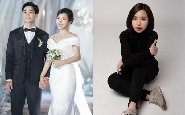 Dù mỗi lần xuất hiện đều kín đáo, đeo khẩu trang, không khó để người hâm mộ nhận ra Viên Minh có làn da sáng, vẻ ngoài tươi tắn. So với các bức ảnh hiếm hoi về cô trên mạng xã hội, không có sự khác biệt nhiều về nhan sắc của Viên Minh. Ảnh: FBNV.