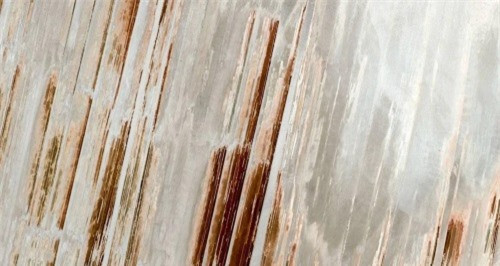 Baskunchak là một hồ muối ở Astrakhan Oblast, Nga, cao hơn 21 mét so với mực nước biển, nhưng nhìn từ trên cao trông chẳng khác nào những vết xước trên bề mặt gỗ.