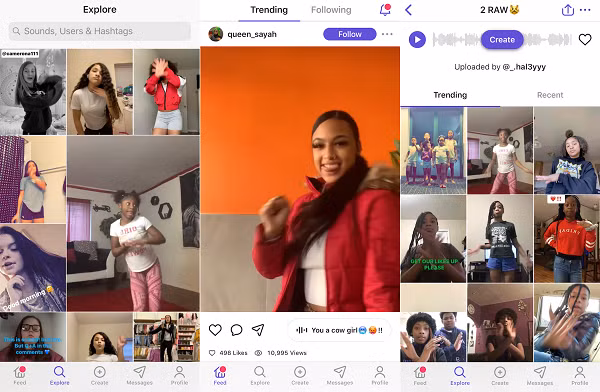 Ngoài các ứng dụng được phát triển bởi Ấn Độ, team nghiện video có thể tham khảo Dubsmash. So với TikTok, Dubmash không có nhiều hiệu ứng và bộ lọc, tuy nhiên lại tích hợp thư viện âm thanh, liên tục được cập nhật và bổ sung các bài hát mới, giao diện đơn giản và dễ sử dụng.