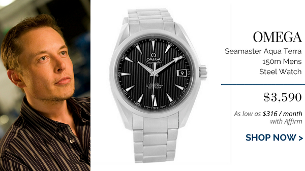  Một chiếc đồng hồ khác của vị tỷ phú công nghệ này được ông rất yêu thích là chiếc Omega Seamaster Aqua Terra có giá 3.590 USD.