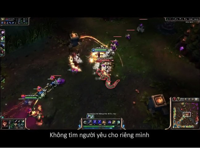 Hình ảnh tựa game LMHT yêu thích xuất hiện trong MV của Karik.