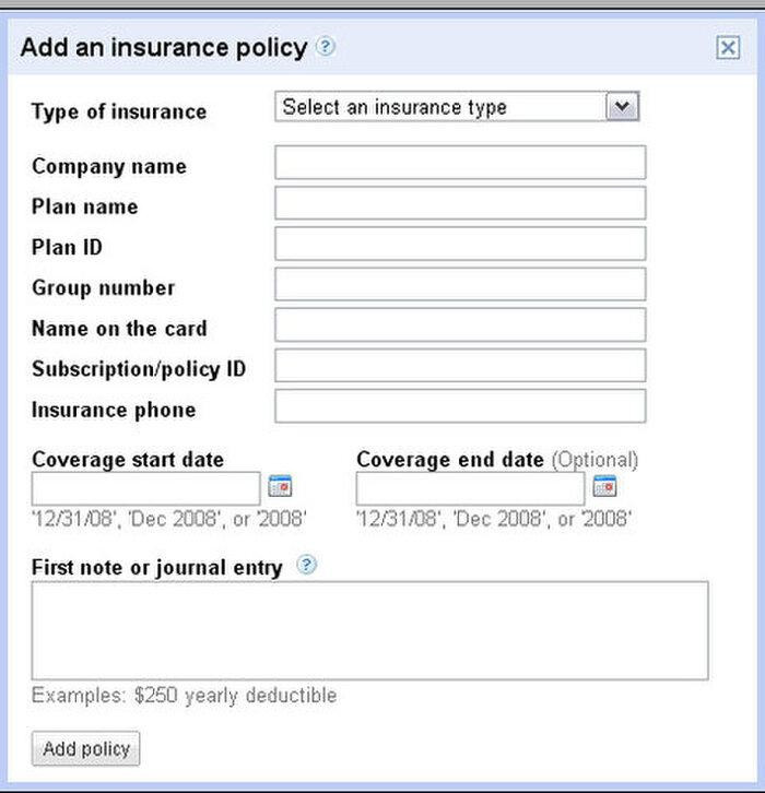 Google Health với mục tiêu trở thành một nơi lưu trữ dữ liệu sức khỏe tổng hợp để cung cấp nhanh cho các đơn vị cung cấp dịch vụ thăm khám, sức khỏe. Tuy nhiên vấn đề bảo mật và sự cạnh tranh lớn trong lĩnh vực này là một vài lý do khiến Google không còn hứng thú duy trì Google Health.