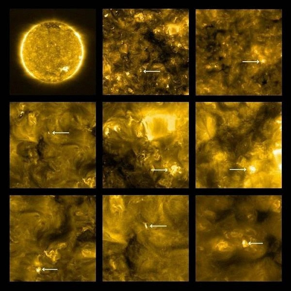 Gần đây, tàu vũ trụ Solar Orbiter - dự án hợp tác chung của Cơ quan Vũ trụ châu Âu (ESA) và Cơ quan Hàng không vũ trụ Mỹ (NASA) đã chụp được những hình ảnh khi di chuyển quanh quỹ đạo cách bề mặt Mặt trời khoảng 77 triệu km, tương đương một nửa khoảng cách giữa Mặt trời và Trái đất.