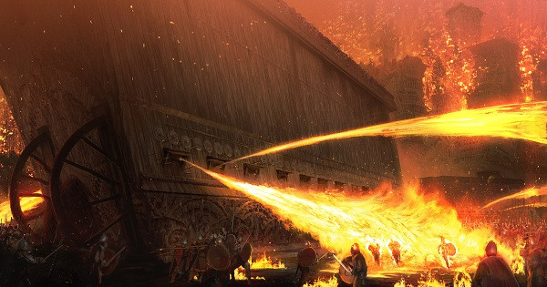 Điều đó khiến nhiều người hiện đại đặt ra câu hỏi thành phần tạo ra ngọn lửa kỳ bí và phỏng đoán thành phần của nó gồm dầu mỏ, naphta, vôi và lưu huỳnh. Thực chất thì "Greek fire" do một người Do Thái là Callinicus tại thành phố Heliopolis (thuộc Ai Cập cổ) tạo ra nhưng công thức mãi mãi là bí mật.