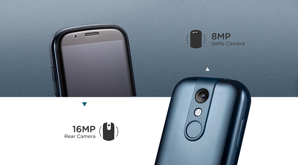 Điều khiến nhiều người bất ngờ là chiếc smartphone nhỏ nhất thế giới này được trang bị một camera chính 16 MP và một camera selfie 8 MP.