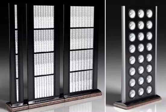 Thiết bị này khiến nhiều người nghĩ tới một hệ thống đèn điện hơn là một cặp loa. Mỗi chiếc loa này có chiều cao lên tới 2 mét, được trang bị 4 củ loa siêu trầm lưỡng cực 15-inch, 24 củ loa trầm 8-inch và một dải loa tép ribbon rộng 1-inch và chính vì thế cần không gian rất rộng để cho âm thanh tốt nhất.