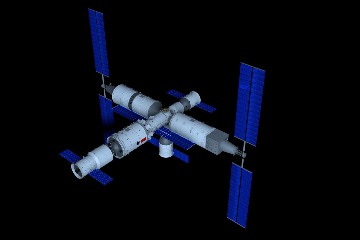 Trạm không gian Thiên Cung 3 nặng 65 tấn, tuy lớn hơn Thiên cung 1 và Thiên Cung 2 (8,5 tấn) song so ra chỉ gần bằng 1/7 trạm ISS (450 tấn). Đây là phòng thí nghiệm không gian đầu tiên của Trung Quốc hoạt động dài ngày trên quỹ đạo địa tĩnh.