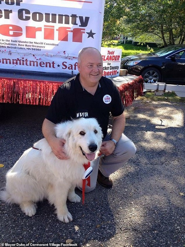 Duke có nhiệm vụ chính là chạy vòng quanh và ''yêu cầu'' xe hơi giảm tốc độ, đảm bảo an toàn giao thông. Chú chó cũng phải chụp ảnh để đăng lên biển bảng quảng cáo lớn ngoài đường cao tốc quảng bá cho thị trấn.