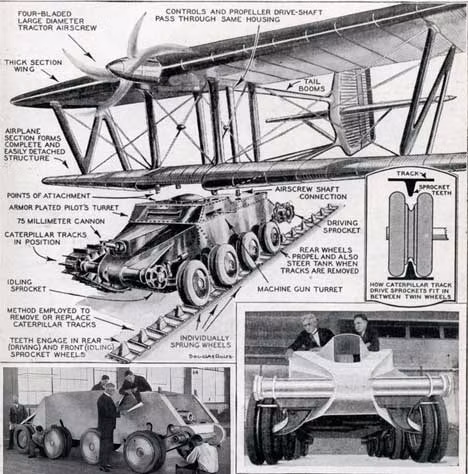 Tuy nhiên, cuối cùng ý tưởng xe tăng bay bị hủy bỏ, những lý do chính là sự hạn chế về vật liệu sẵn có và nỗ lực cần thiết để hạ cánh một chiếc xe tăng bởi vì nó quá...nặng.