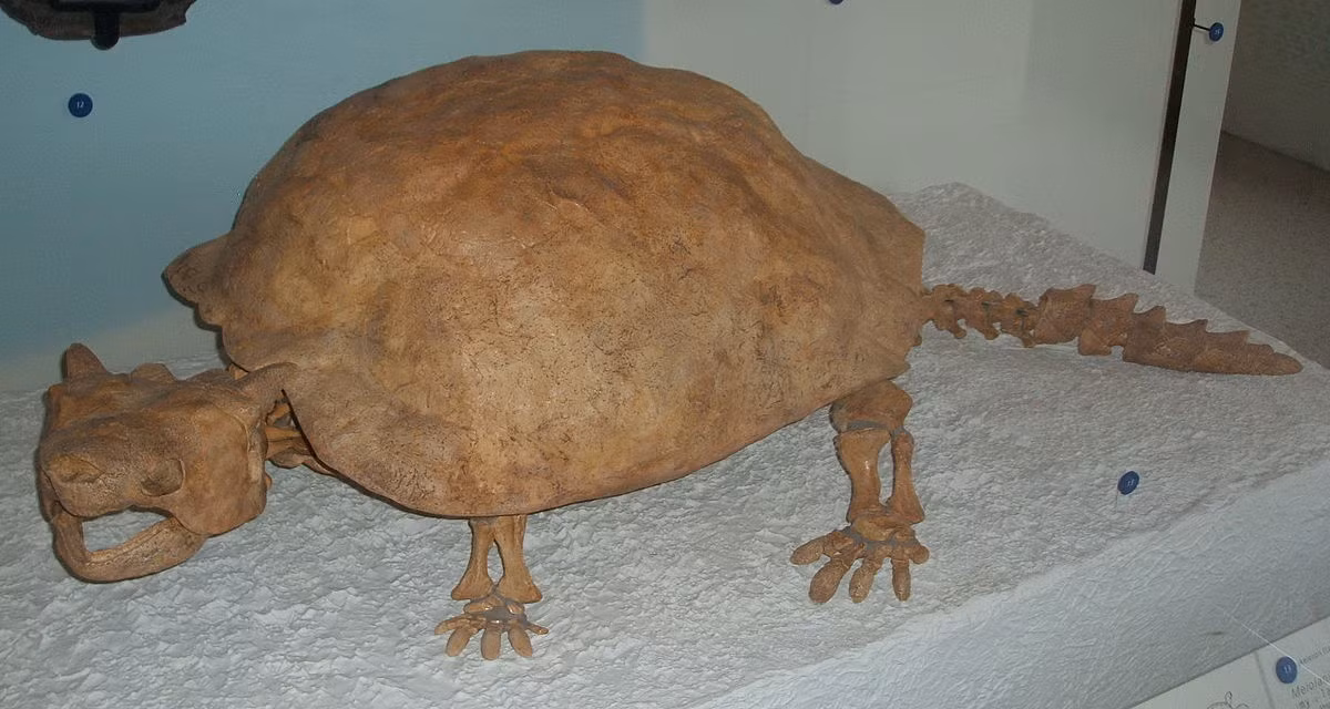 Xuất hiện từ 34 triệu năm trước, rùa có sừng Meiolania sống trên ba hòn đảo Vanuatu, Lord Howe và New Caledonia ở Úc, là loài lớn nhất trong số tất cả các loài rùa biển được biết đến. Tuy nhiên vì sự xuất hiện của người Lapitas, sinh vật này nhanh chóng bị xóa sổ khỏi Trái Đất.