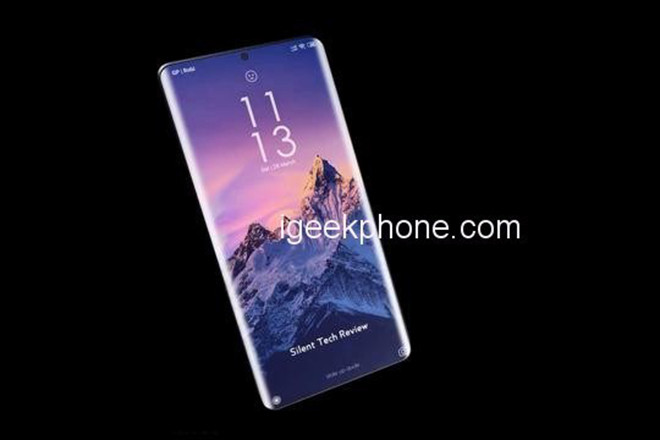 Thiết kế mặt trước của Huawei P50 Pro trong concept này cũng rất đáng chú ý khi là dạng màn hình thác nước được sử dụng ở cả hai bên của màn hình. Phần camera phía trước và phần nhận diện khuôn mặt vẫn tuân theo thiết kế đục lỗ trên màn hình.