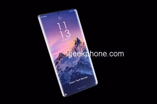 Thiết kế mặt trước của Huawei P50 Pro trong concept này cũng rất đáng chú ý khi là dạng màn hình thác nước được sử dụng ở cả hai bên của màn hình. Phần camera phía trước và phần nhận diện khuôn mặt vẫn tuân theo thiết kế đục lỗ trên màn hình.