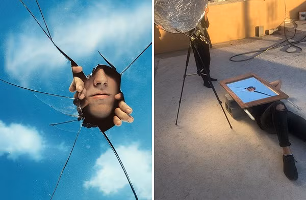 Nếu đã từng xuýt xoa trước độ long lanh của những bức ảnh này, bạn chắc chắn sẽ phải cười té ghế trước hậu trường ''đổ nát'' không tưởng phía sau.