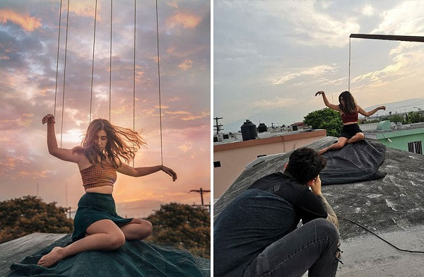 Vài tờ giấy rách, mảnh gương vỡ hay vài sợi dây cũng trở thành đạo cụ.