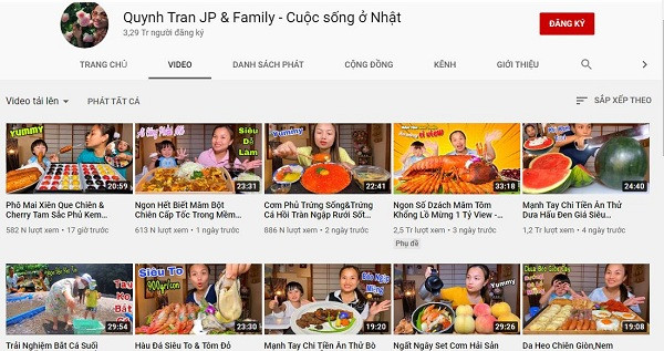 Với kênh Youtube đã hai lần đạt nút vàng, Quỳnh Trần tiết lộ mỗi video đạt 1 triệu lượt xem, nữ vlogger sẽ bỏ túi từ 300 – 380 USD (khoảng 7 triệu – 9 triệu đồng). Lượt xem cao hơn sẽ tương ứng với thu nhập nhiều hơn.
