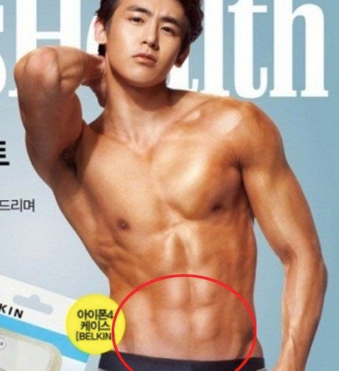 Lỗi photoshop khiến mỹ nam Hàn Quốc Nickhun (2PM) không có… rốn.