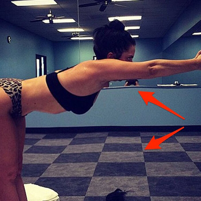 Trong hình tập thể dục, nữ ca sĩ Lady Gaga đã photoshop "nhẹ" để phần bắp tay trở nên thon gọn hơn?