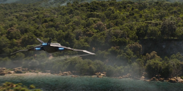 Chuyên cơ khủng của Black Panther - chiếc Quinjet được chính anh chế tạo nhưng đã được Tony cải tiến. Chiến cơ phản lực này được trang bị nhiều công nghệ hiện đại, trong đó có khả năng ''tàng hình''.