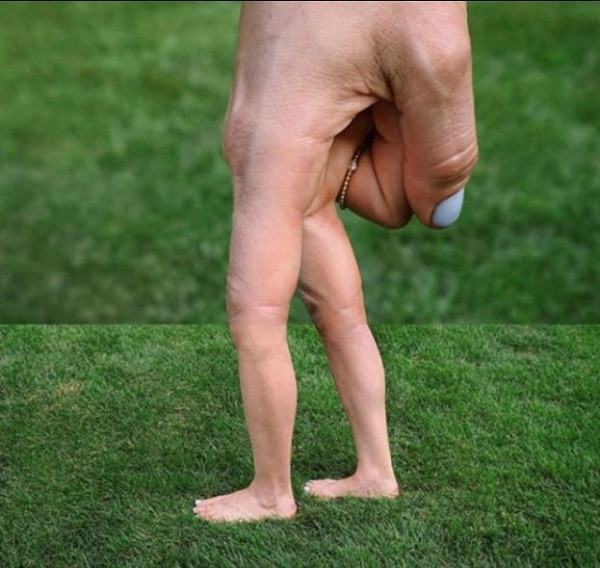 Sự hợp lý đến bất ngờ giữa hai bức ảnh mà Stephen sử dụng để cắt ghép tạo nên một tác phẩm thú vị mà nhiều người nghĩ là có ''đụng chạm'' photoshop.