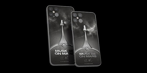 Thiết kế điện thoại được lấy cảm hứng từ tàu SpaceX Dragon, có tên iPhone ''Musk be on Mars''. Chiếc iPhone 12 phiên bản giới hạn này được Caviar tạo nên nhằm kỷ niệm tàu SpaceX thực hiện thành công sứ mệnh đầu tiên đưa phi hành đoàn gồm 2 phi gia của NASA lên vũ trụ thành công.