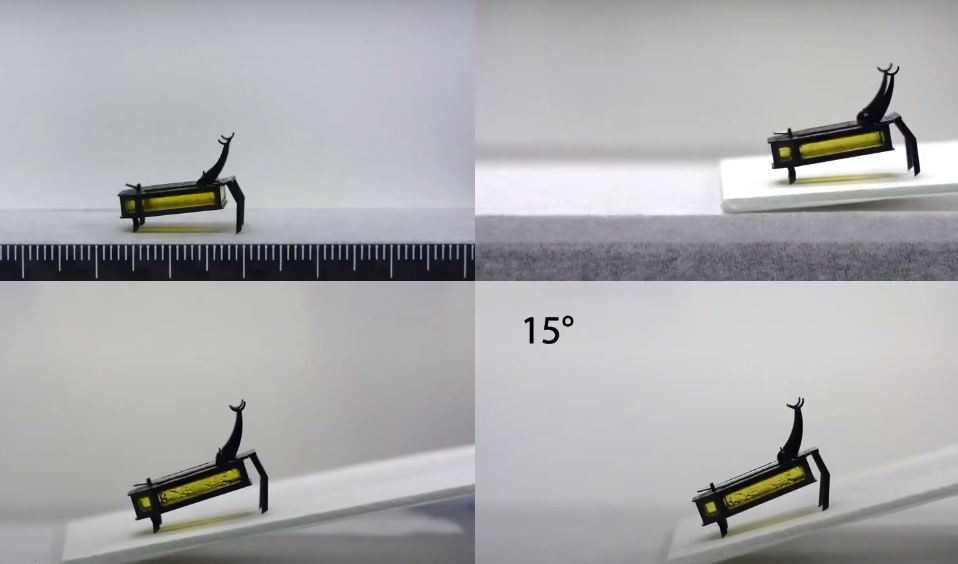 Các thử nghiệm cho thấy RoBeetle có thể di chuyển trên nhiều bề mặt khác nhau, leo dốc, bò trườn trên bề mặt đất, xi măng hay thủy tinh...