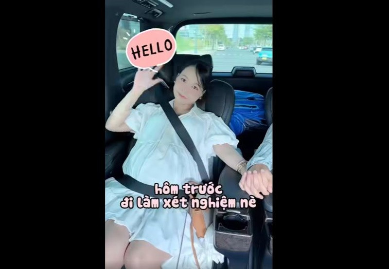 Lần hiếm hoi chồng Sam xuất hiện bên vợ.