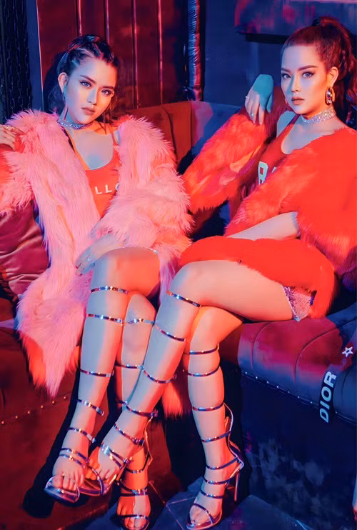 Bảo Anh - Bảo Trân đều sở hữu vẻ ngoài cuốn hút, gợi cảm. Ảnh: FBNV.