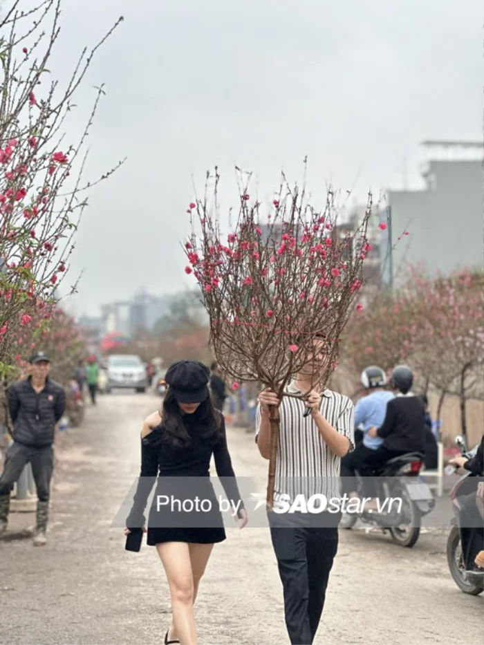 Quảng An - Chợ hoa lớn nhất Hà Nội tấp cập khách đến mua đào, quất về trưng Tết