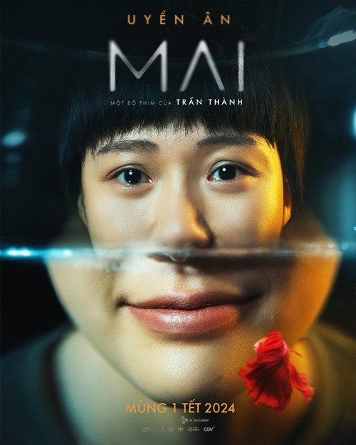 Phim Mai của Trấn Thành lập kỷ lục phòng vé Việt cho phim thu 100 tỷ đồng nhanh nhất. Dàn diễn viên có Uyển Ân. Ảnh: FBNV.