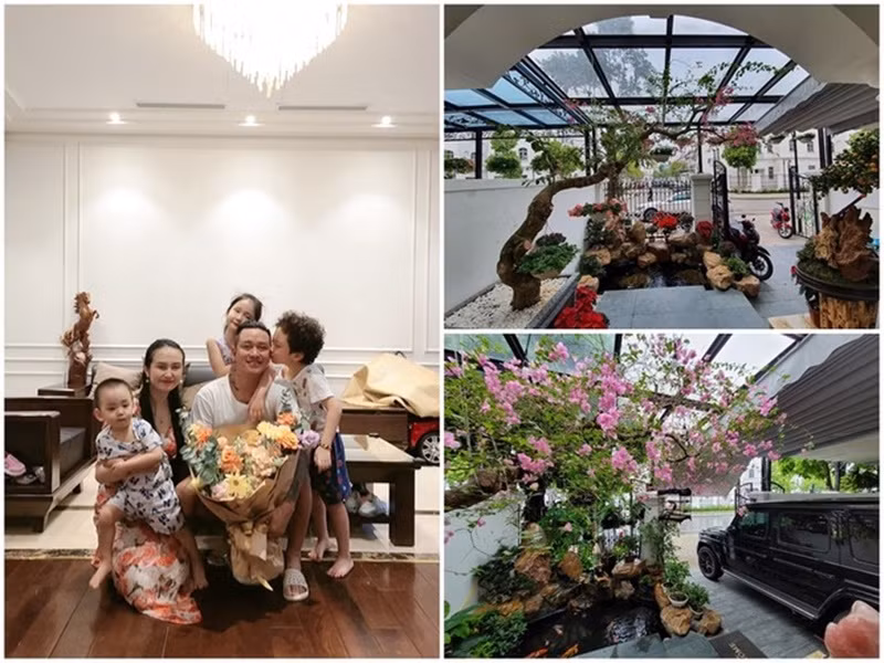 Gia đình Tuấn Hưng đang sống trong căn biệt thự cao cấp ở Hà Nội. Ngoài ra, vợ chồng Tuấn Hưng còn có một căn biệt thự 50 tỷ nằm sát bãi biển. Ảnh: FBNV.