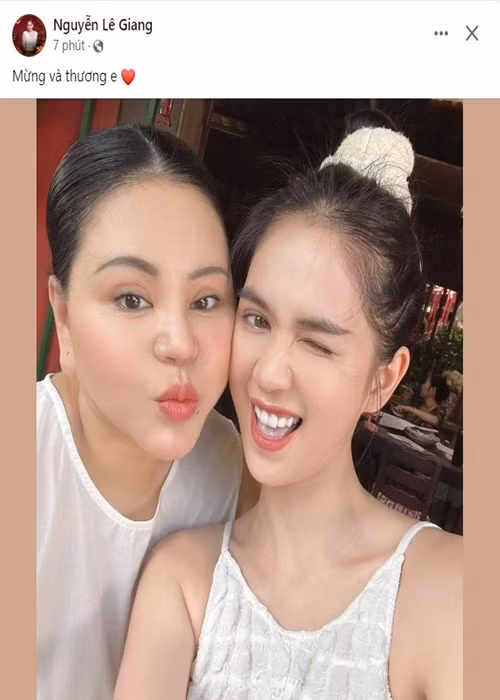 Lê Giang nhắn nhủ Ngọc Trinh: “Mừng và thương em”. Ảnh: Người Đưa Tin.