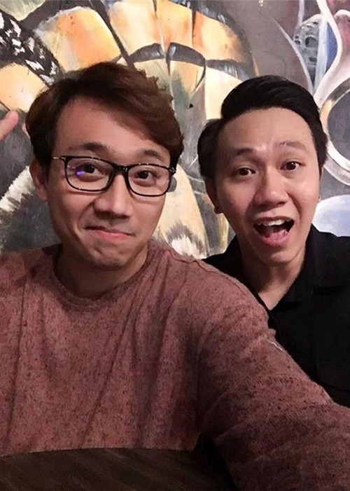 Điều Trấn Thành thích và nể nhất ở Anh Đức là tính kín miệng. Ngoài ra, Trấn Thành tin Anh Đức tuyệt đối vì Anh Đức là người chân thành, hết mình không vụ lợi cá nhân. Ảnh: FBNV.