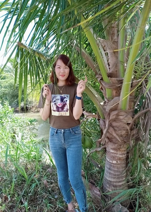 Thúy Kiều sinh năm 1994, đến từ Trà Vinh. Cô là trợ lý kiêm giúp việc của Ngọc Trinh. Ảnh: FBNV.