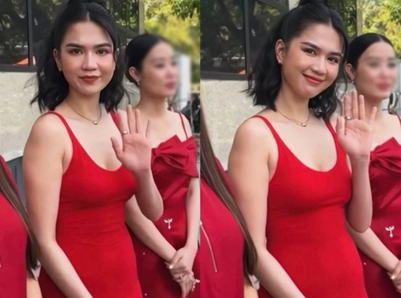 Hình ảnh Ngọc Trinh lần đầu xuất hiện nơi đông người sau biến cố nhận được sự quan tâm của nhiều cư dân mạng. Ảnh: Người Đưa Tin.