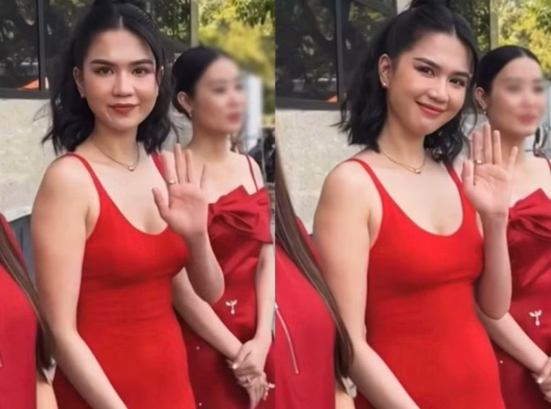 Hình ảnh Ngọc Trinh lần đầu xuất hiện nơi đông người sau biến cố nhận được sự quan tâm của nhiều cư dân mạng. Ảnh: Người Đưa Tin.