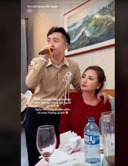 Diễm Hương cho biết, chồng cô hiền lành và khá nhút nhát.