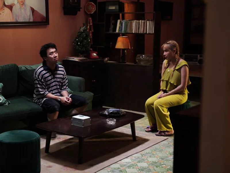 Trong Nhà bà Nữ, Khả Như đảm nhận vai Ngọc Như - vợ Phú Nhuận (Trấn Thành đóng). Ảnh: Thể Thao Văn Hóa.