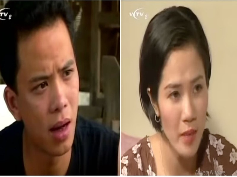 Cách đây nhiều năm, Anh Tuấn và Nguyệt Hằng đóng chung phim Xin hãy tin em lên sóng năm 1997. Nguyệt Hằng vào vai Thủy - chị gái của Long "lãng tử" (Lê Vũ Long), còn Anh Tuấn vào vai Huấn - đàn em của Hoài "thát chơ" (Lệ Hằng). Ảnh: VTV.