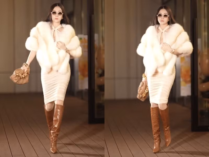 Nhan sắc bà bầu nhận được nhiều lời khen ngợi từ cư dân mạng. Ảnh: Người Đưa Tin.