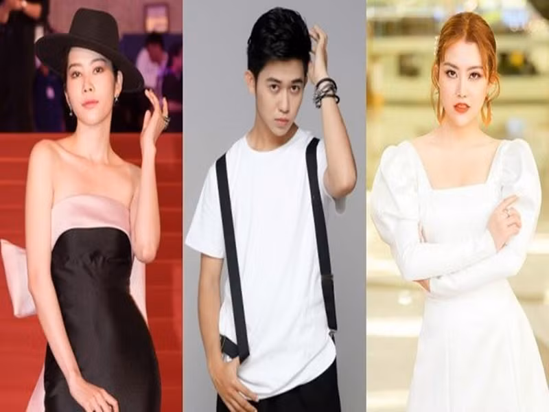 Năm 2020, Bảo Trân (ngoài cùng bên phải) tố Nam Em phá hoại hạnh phúc gia đình, là người thứ ba xen vào mối quan hệ tình cảm của cô và VJ Quốc Bảo. Ảnh: VOV.