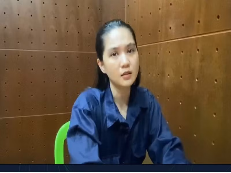 Ngọc Trinh lộ diện sau thời gian bị tạm giam. Ảnh chụp màn hình.