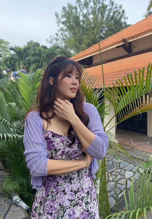 Lê Phương từng nặng 80 kg sau khi sinh con thứ 2.