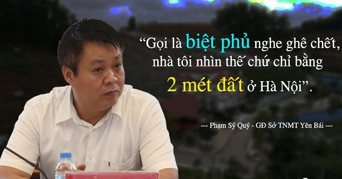 Cũng liên quan đến ngôi nhà của mình, ông Phạm Sỹ Quý phủ nhận việc gọi khu nhà ở của ông là "biệt phủ": "Gọi là biệt phủ nghe ghê chết, nhà tôi nhìn thế thôi chứ chỉ bằng 2 mét đất ở Hà Nội".