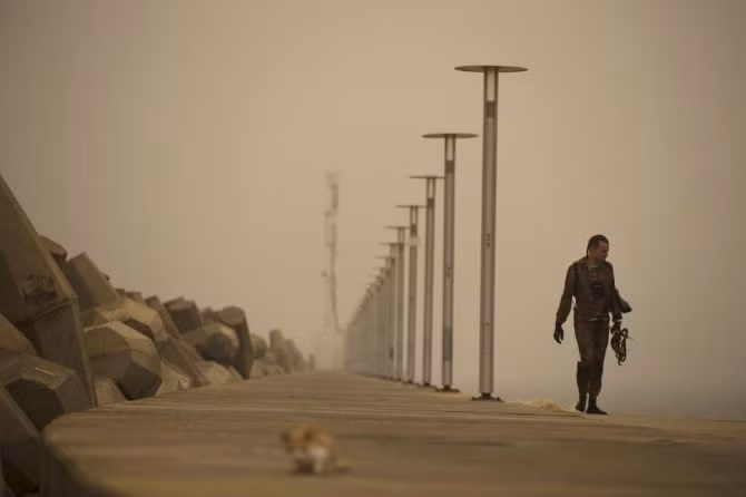 Bão cát mù mịt ở Ashkelon, Israel ngày 8/9.