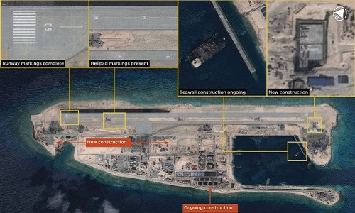 Trung Quoc xay xong duong bang trai phep o Da Chu Thap