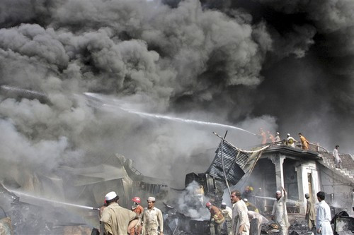 Theo dữ liệu năm 2003, với PM 10 trung bình 219 mcg/m3, Peshawar là thành phố bẩn thứ hai ở Pakistan và đứng thứ 7 trên thế giới.