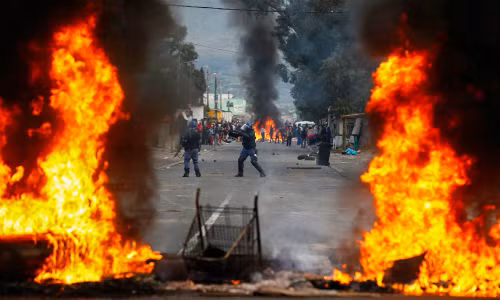 Hinh anh bieu tinh du doi tai thu do Nam Phi-Hinh-8